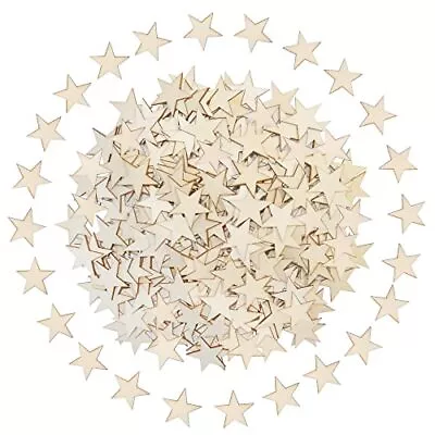 1 Inch Small Wooden Stars For Crafts200 Pcs Unfinished Wood Star Cutouts Orn... • $16.09