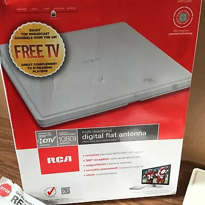 RCA ANT1400 Flat Multi-Directional Indoor Antenna Slim Profile 360° Of Reception • $16.11