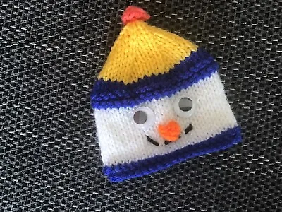 £2 • Buy Chocolate Orange Snowman Cover Hand Knitted
