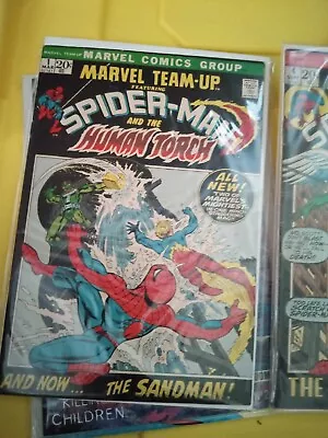 MARVEL TEAM-UP #1 (1972) **Key Book! Spider-Man & Human Torch!** (FN/VF) • $1000