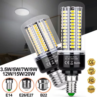 5W 6W 7W 10W 12W 15W BC B22 ES E27 Warm Cool White Day Light 240V LED GLS Bulbs • $10.85