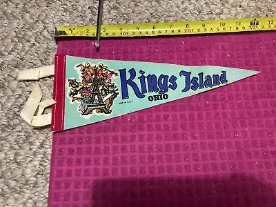 Vintage Kings Island OH Ohio SOUVENIR Pennant Scooby-Doo Hanna Barbera SHIP FAST • $16.69