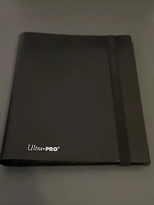 Ultra Pro 4 Pocket Trading Card Album Folder 160 Side Loading Pocket Binder Blac • £8.99