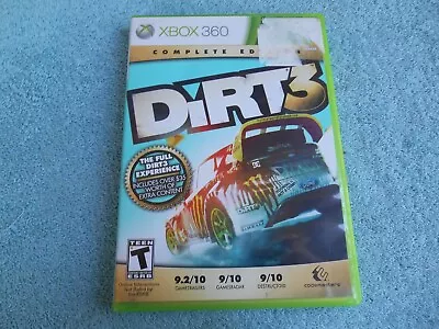 DiRT 3 Complete Edition (Microsoft Xbox 360 2012) COMPLETE WITH CASE & MANUAL • $24.95