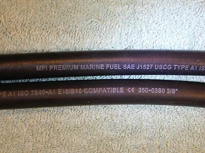 3/8  ID MPI Premium Type A1 Marine Fuel Hose Line 7840-A1 Per Foot $7.98 MAX SHP • $2.59