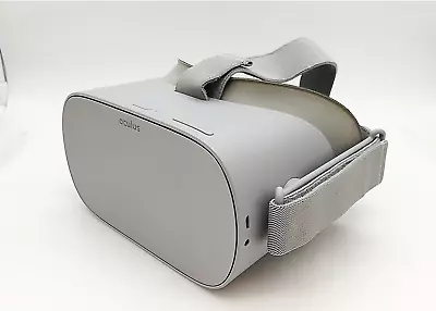 Meta Oculus Go 32GB BOX FREE METAL STAND Grey Standalone VR Headset White USB • £83.88