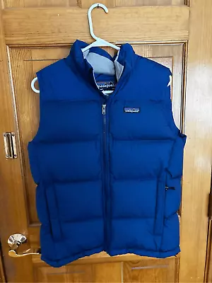 Men’s Patagonia Blue Down Puffer Fitz Roy Vest Small MTV • $90