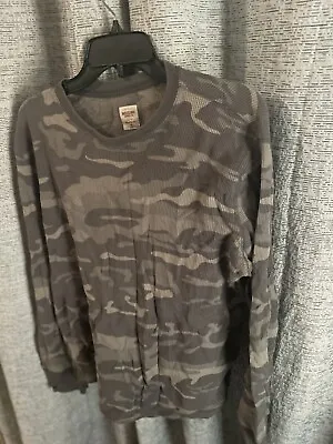 Mossimo Supply Co Mens Long Sleeve Athletic Thermal Waffle Shirt Medium • $14