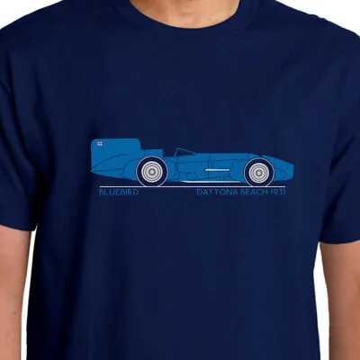 Race & Retro - Bluebird 1931 Landspeed Car T-Shirt • £17.50