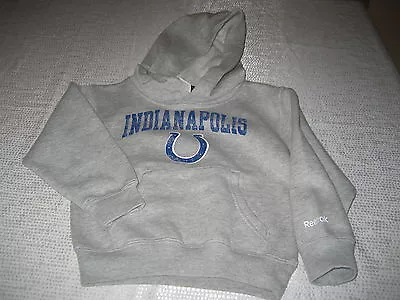 Boys Reebok Indianapolis Colts Hoodie Gray  Size 4 New  Nwot • $13.49