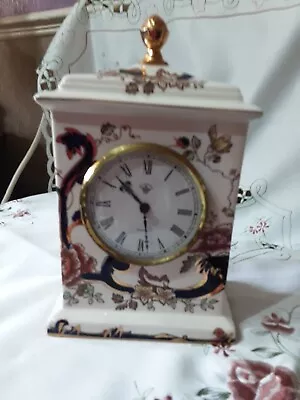 Masons Ironstone Blue Mandalay Mantel Clock -working • £28