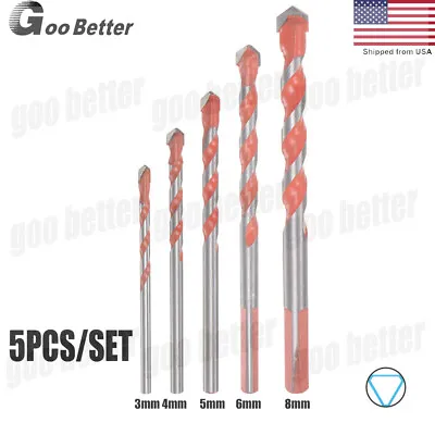 5PCS Professional Drill Bit Set For Concrete Drill Bit & Masonry Drill Bit Set • $6.29