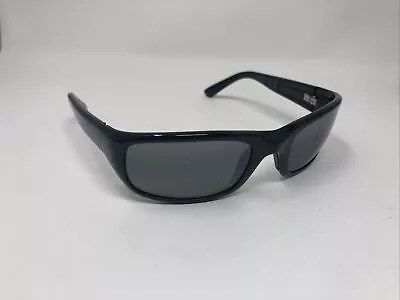 Maui Jim Sunglasses MJ-103-02 B Black Wrap Polarized Gray Lenses 55mm 2524 • $70