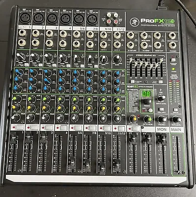 Mackie ProFX12v2 12 Channel Broadcast Mixer FX And USB Interface Parts Read • $159.99