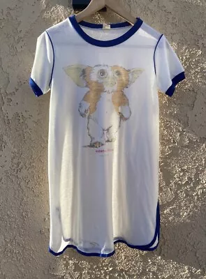 Vtg 80s Gremlins Gizmo Mogwai Original T Shirt Oatmeal Sz S Tall Ringer Tee Rare • $100