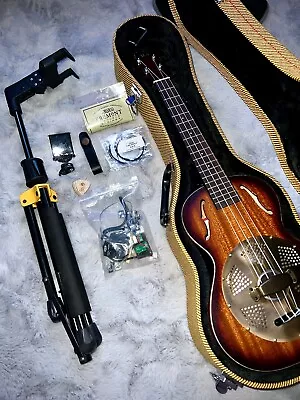 Kala Brass Resonator Tenor Ukulele With Case & Accessories Bundle • £128