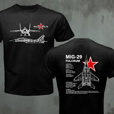 $26.99 • Buy Mikoyan Mig-29 Fulcrum Russian Air Force Jet Fighter T-shirt