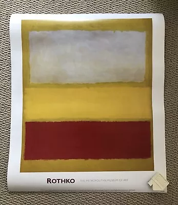 Rothko No 13 White Red On Yellow 2001 Art Print Metropolitan MET Museum Poster • $50