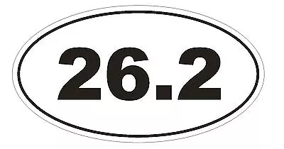 26.2 Marathon Oval Bumper Sticker Or Helmet Sticker D131 Laptop Cell Phone Euro • $2.45