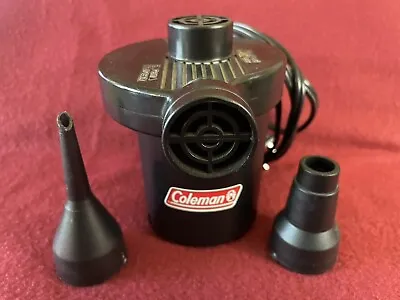 Coleman Electric Air Pump Model HB-55100B With 2 Nozzle Attachments • $6.94