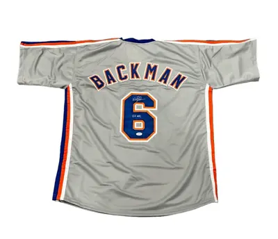 Wally Backman Signed Auto Mets Custom Jersey W/ 86 WSC Beckett BAS COA • $47.99