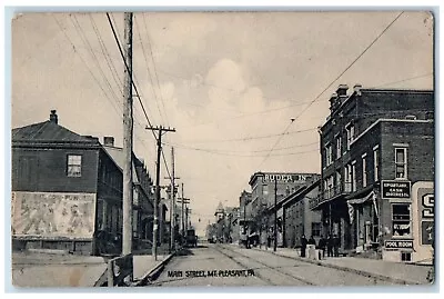 1909 Main Street View Mt. Pleasant Pennsylvania PA Posted Antique Postcard • $14.98