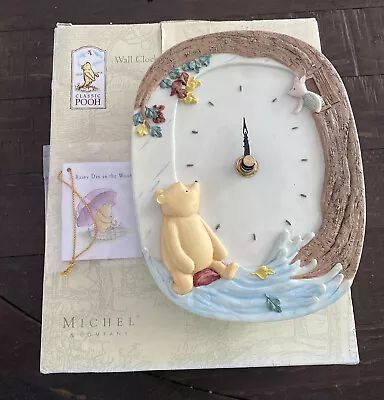 Michel & Co. Wall Clock “Rainy Day” Collection Sculpted Resin • $28.88