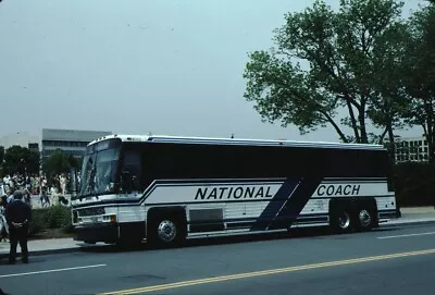 National Coach MCI Bus Kodachrome Original Kodak Slide • $1.99