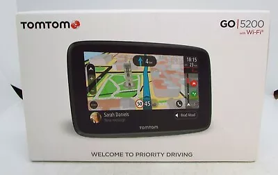 NEW TomTom Car Sat Navigation GO 5200 5 / 13cm With WI-FI GPS System • £120