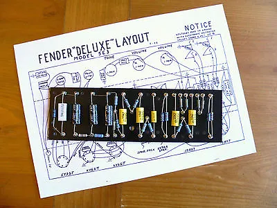 Turret Board For Fender Deluxe 5E3 Tweed Amp & DIY/Kit Guitar Amplifiers • $175.05