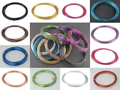 Aluminium Wire 1.5mm  1m 3m 5m & 10m. Necklace Bracelet From 28p Per Meter • £1.49