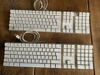 Apple Wired Pro Extended Keyboard UK QWERTY USB IMac MacBook White X 2 • £25