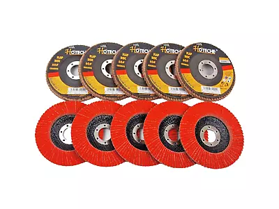 Lot Of (10) Ceramic Flap Disc Grinding Wheel 4-1/2 X7/8  60 Grit 550508 • $24.99