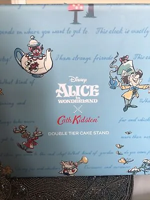£49.99 • Buy New Cath Kidston X Disney Alice In Wonderland Cake Stand 2 Tier In Box