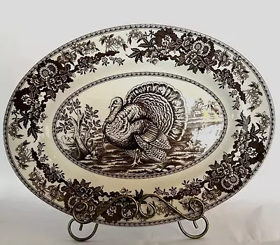 Spode Thanksgiving Turkey Platter 14  Long By 10.5  Wide New! Shelf473 • $50