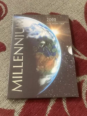 2000 Millenium - Five Pounds Brilliant Uncirculated Coin Pack • £15