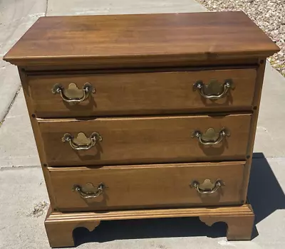 Ethan Allen Chest Dresser 3 Drawers Circa 1776 Spice Finish NICE RARE FIND • $499.99