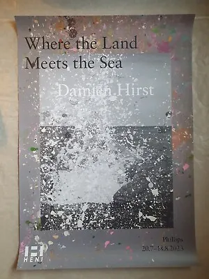 Damien Hirst Poster Where The Land Meets The Sea Signed. • £129