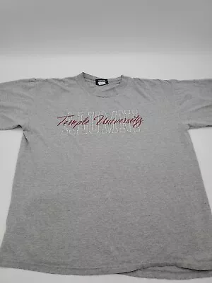 Vintage University Of Temple Shirt Mens Large USA Gray College Jansport..#3512 • $9