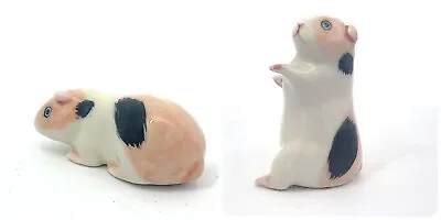 Guinea Pigs Ceramic Figurines Animal Miniature Collectible Decor • $12.99
