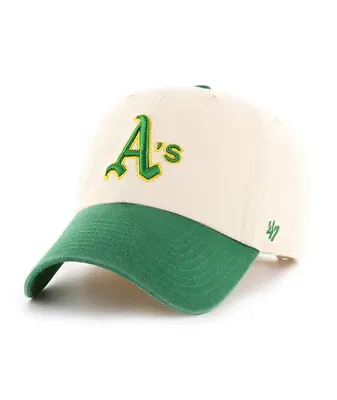 Oakland Athletics '47 Brand MLB Clean Up Adjustable Strapback Hat Dad Cap • $29.99