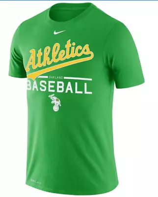 Nike Men's Oakland Athletics's A's Authentic Collection Dri-Fit  T-Shirt New NWT • $26.99