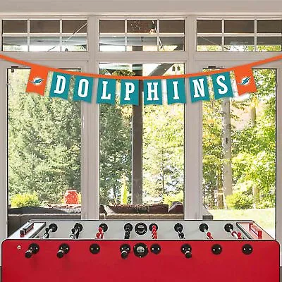 Miami Dolphins Banner Flags On A String • $19.95