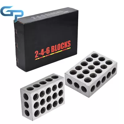 1 Matched Pair 246 Blocks 23 Holes 2x4x6 Blocks .0002  2-4-6 Blocks 246 Jig • $69.99