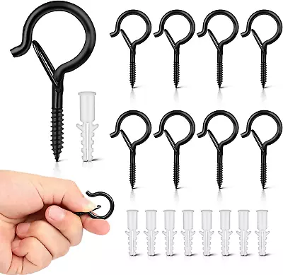 Esteopt Screw-in Hooks Q-Hanger Hooks Screw Hooks For Outdoor String Lights On • £6.69