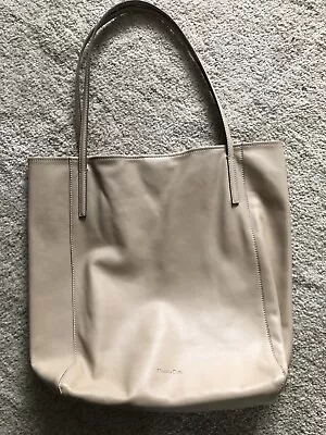 Massimo Dutti Leather Cream Beige Bag Used Once • £45