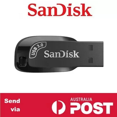 USB 3.0 Flash Drive SanDisk Ultra Shift PC Mac Memory Stick 100MB/s SDCZ410 • $11.88