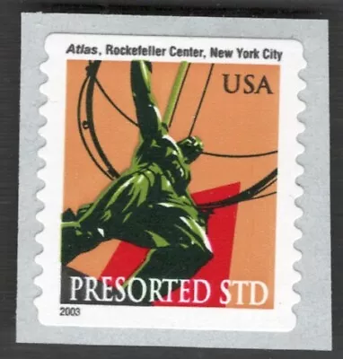 US. 3770. (10c) Atlas Status  2003  Date. New York Coil Pair Of 2. MNH. 2003 • $0.99