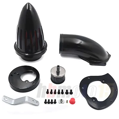 Air Cleaner Intake Filter Kit Bullet For Honda Vtx1300 Vtx 1300 86-2012 G Black  • $92.59