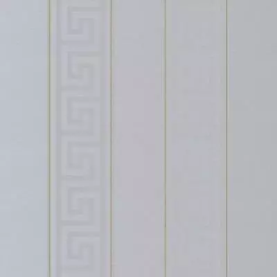 Greek Key Stripped Silver Gray Gold Versace Wallpaper • $4.30